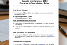 Canada Immigration: 2025 Document Cancellation Rules