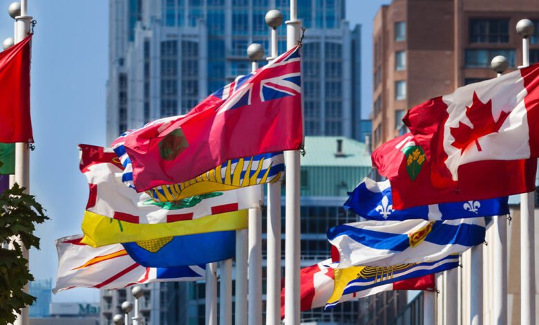 Canada Conducts Largest Provincial Nominee Program Draw of 2025 Canadian Provincial Flags 780x470