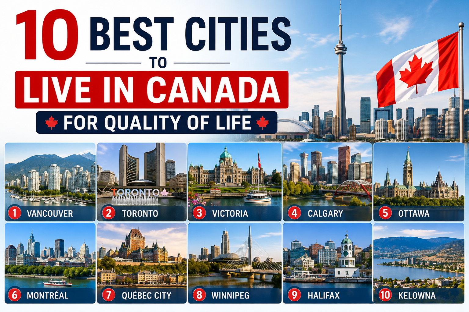 Best cities to live in Canada for quality of life in 2026
